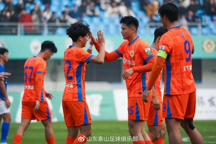 泰山B队收官战五球横扫深圳 张羽桐两分钟双响主导大胜