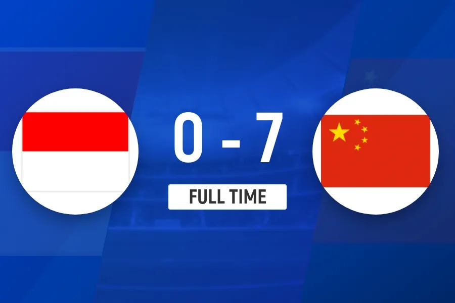 U17国足七球横扫印尼 邝兆镭主导进攻赵松源帅惟浩双响