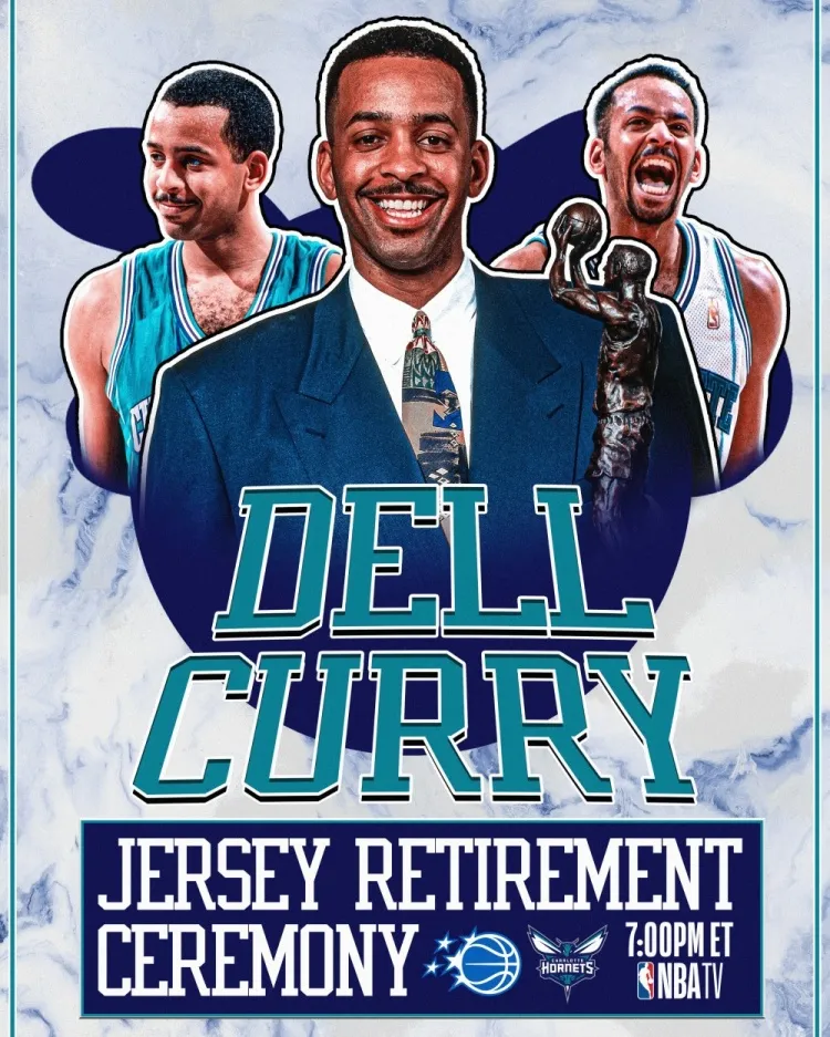 戴尔·库里30号球衣高悬光谱中心 黄蜂队史第二件退役球衣