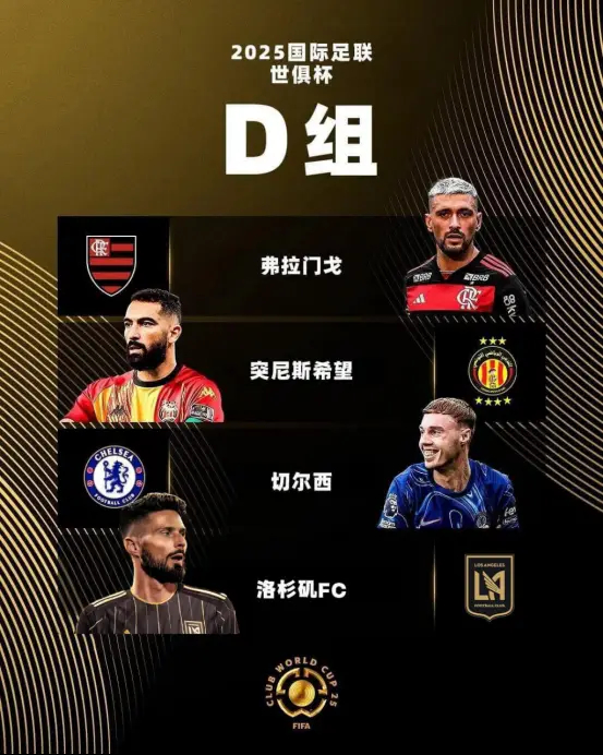 2025世俱杯D组:切尔西头号热门,洛杉矶FC顶替莱昂进死亡之组 2025世俱杯D组:切尔西头号热门,洛杉矶FC顶替莱昂进死亡之组
