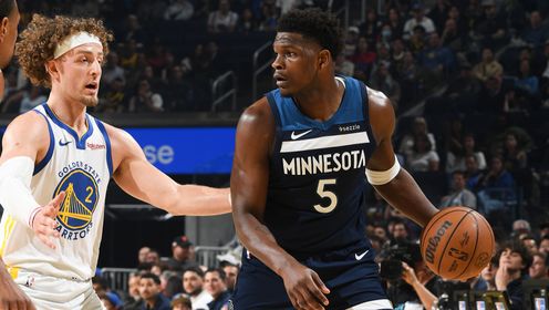 [腾讯全场集锦]🏀森林狼7人上双送勇士4连败 爱德华兹42+8+5 波杰姆斯基25+10